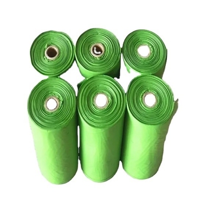 15 PCS/roll 생분해성 애완동물 쓰레기 봉지 티셔츠 봉지