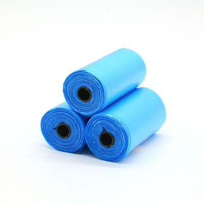15 PCS/roll 생분해성 애완동물 쓰레기 봉지 티셔츠 봉지
