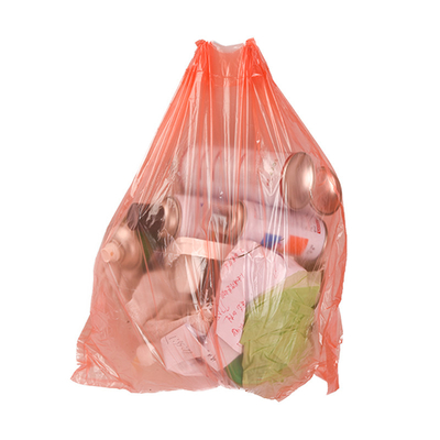 HDPE 소재의 캔 라인러용 편리한 일회용 플라스틱 드래그 스트링 쓰레기 봉지