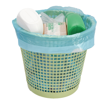 HDPE 소재의 캔 라인러용 편리한 일회용 플라스틱 드래그 스트링 쓰레기 봉지