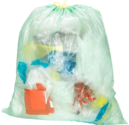 HDPE 소재와 5-50m 두께의 13 갤런의 생분해 가능한 드래그스트링 쓰레기 봉지