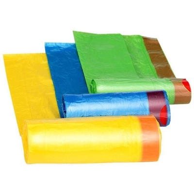 HDPE 소재와 5-50m 두께의 13 갤런의 생분해 가능한 드래그스트링 쓰레기 봉지