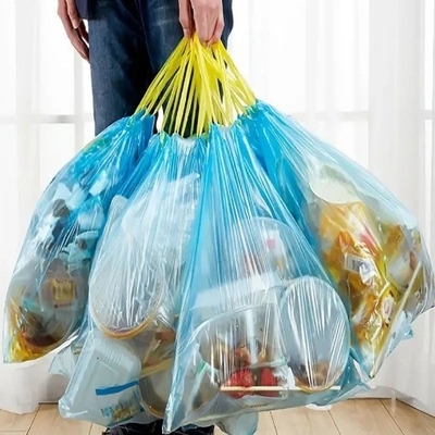 HDPE 소재와 5-50m 두께의 13 갤런의 생분해 가능한 드래그스트링 쓰레기 봉지