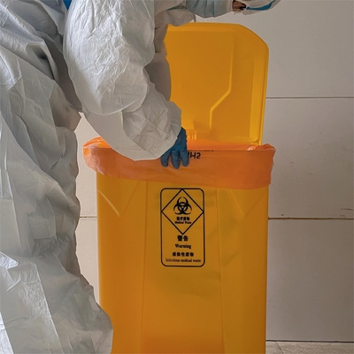 1 톤 맞춤 로고 의료 라인어 가방 직접 노란색 안전 HDPE 용품 용품