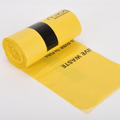 1 톤 맞춤 로고 의료 라인어 가방 직접 노란색 안전 HDPE 용품 용품