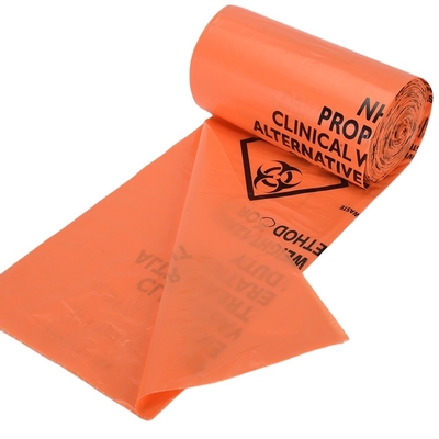 가구용 의료 폐기물 가방 HDPE/LDPE/LLDPE 재료로 쉽고 빠르게 처리하기 위해