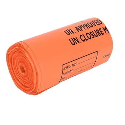 가구용 의료 폐기물 가방 HDPE/LDPE/LLDPE 재료로 쉽고 빠르게 처리하기 위해