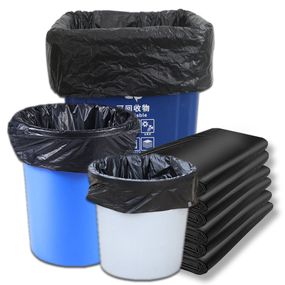 HDPE 계약자 쓰레기 봉지 쓰레기 저장소 가구 작업용 초 두꺼운 검은 쓰레기 봉지