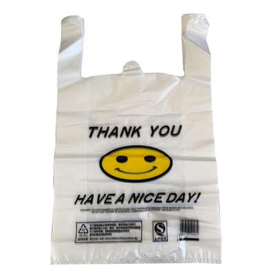 플라스틱 가방 티셔츠 쇼핑 가방 5-100mc 두께 HDPE/LDPE/LLDPE