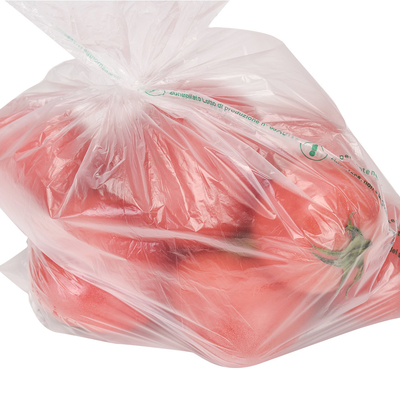 투명한 HDPE 식품 포장품 롤 위에 평면 봉지 과일 채소 빵 샘플