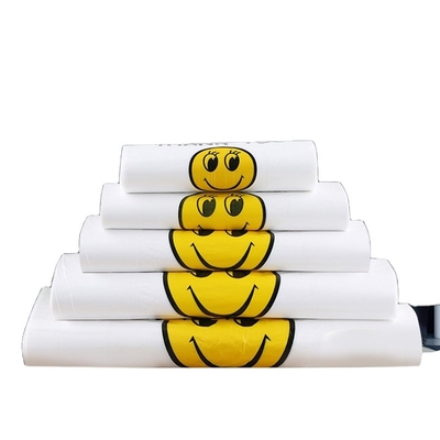 HDPE/LDPE/LLDPE 소재의 레스토랑 테이크아웨이를 위한 사용자 지정 로고 티셔츠