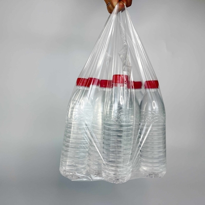 중국 제조업체의 로고와 함께 인기있는 사용자 정의 가능한 HDPE 슈퍼마켓 쇼핑 가방