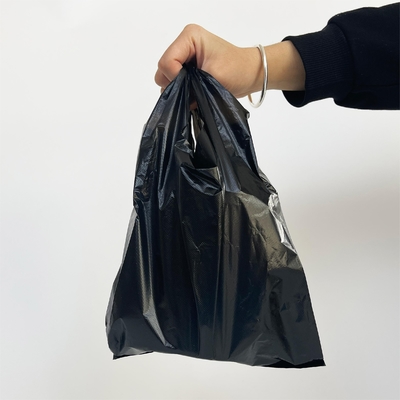 맞춤형 로고 HDPE 오프셋 인쇄 티셔츠 가방