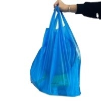 HDPE/LDPE 티셔츠 오프셋 인쇄 표면 처리 기능이 있는 플라스틱 쇼핑 가방