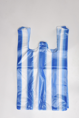 HDPE/LDPE 티셔츠 오프셋 인쇄 표면 처리 기능이 있는 플라스틱 쇼핑 가방