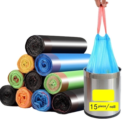 가정용 휴대용 드래그스트링 부엌 자동 닫기 플라스틱 가방 산업 HDPE