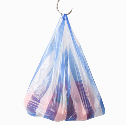 슈퍼마켓 HDPE 드래그 스트링 검은 플라스틱 보안 사각형 바닥 가방