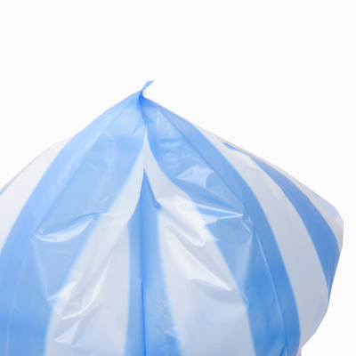 슈퍼마켓 HDPE 드래그 스트링 검은 플라스틱 보안 사각형 바닥 가방
