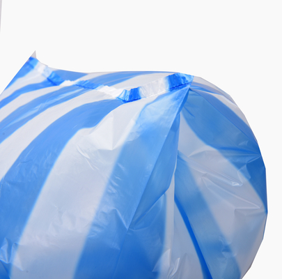 슈퍼마켓 HDPE 드래그 스트링 검은 플라스틱 보안 사각형 바닥 가방