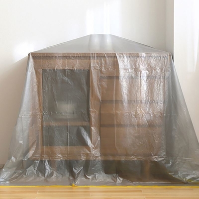 보호용 플라스틱 쓰레기 봉지 Dropcloth 스타일 PE 재료 먼지 방지 소파 커버