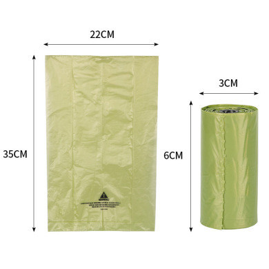 100% 생분해 가능, 친환경 옥수수amidal compost bin liners kitchen food waste
