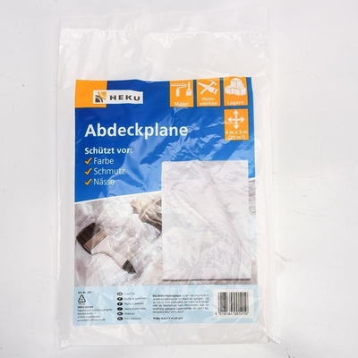 보호용 플라스틱 쓰레기 봉지 Dropcloth 스타일 PE 재료 먼지 방지 소파 커버