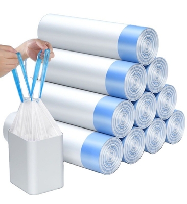가정용 폐기물 처리 및 위생용 HDPE 드래그스트링 쓰레기 봉지