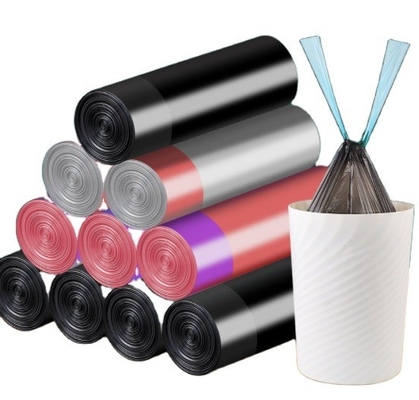 HDPE/LDPE/LLDPE 주방 드래그링 스트링 쓰레기 가방 13 30 갤런 산업용 높은 가방