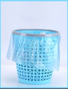 사용자 정의 13 갤런 또는 다른 크기 별 봉우리 쓰레기 가방 HDPE/LDPE/LLDPE 검은색