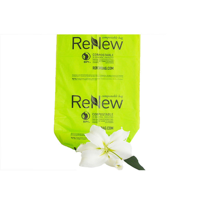 생분해성 HDPE/LDPE 쇼핑백 녹색 또는 맞춤형 색상 OK 콤포스트 인증