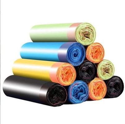 HDPE LDPE MDPE 평면 바닥 가방 사무실 가정용 휴대용 자동 닫기 드래그 스트링 플라스틱 가방