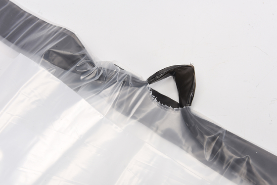 HDPE LDPE MDPE 평면 바닥 가방 사무실 가정용 휴대용 자동 닫기 드래그 스트링 플라스틱 가방