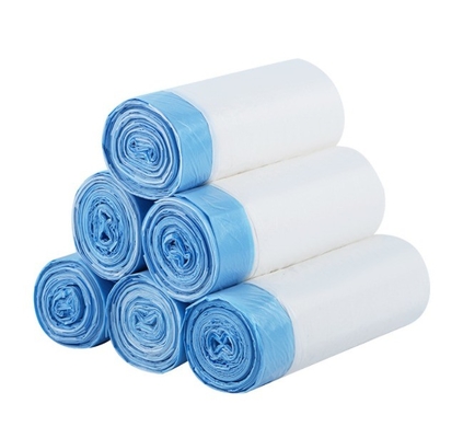 휴대용 및 일회용 HDPE 당기줄 플라스틱 쓰레기 봉지