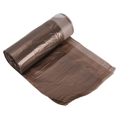 맞춤형 HDPE 주방 일회용 드래그 스트링 빈 라인러 플라스틱 쓰레기 봉지 검은색