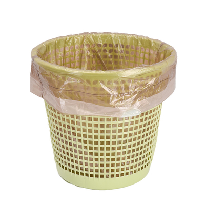 맞춤형 HDPE 주방 일회용 드래그 스트링 빈 라인러 플라스틱 쓰레기 봉지 검은색