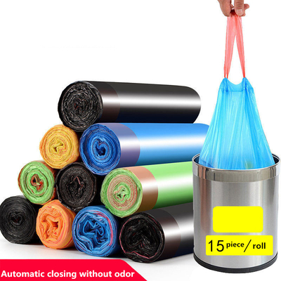 사용자 지정 주문 수락 된 주방 쓰레기 용 수레 쓰레기 봉지 HDPE/LDPE/LLDPE