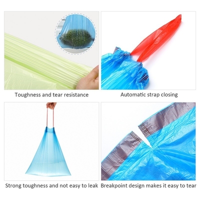 사용자 지정 주문 수락 된 주방 쓰레기 용 수레 쓰레기 봉지 HDPE/LDPE/LLDPE
