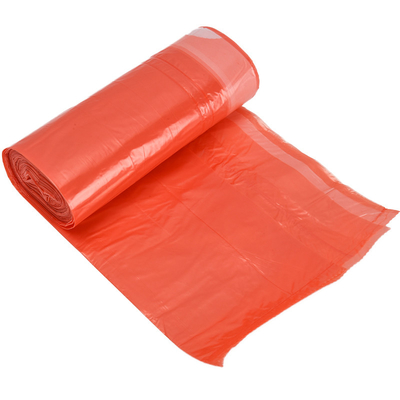블랙 HDPE 드래그스트링 쓰레기 봉지 롤에 쉽게 위생적인 폐기물 수집
