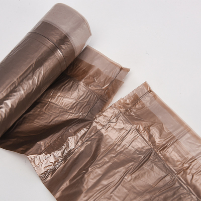 HDPE 플라스틱으로 만든 밧줄이 있는 쓰레기 봉지 주문 받아