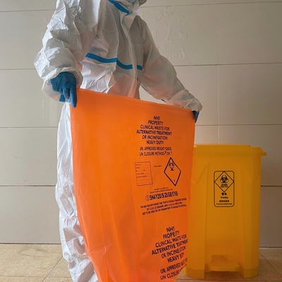오프셋 인쇄 된 HDPE/LDPE/LLDPE 의료 폐기물 쓰레기통 라인러 가방