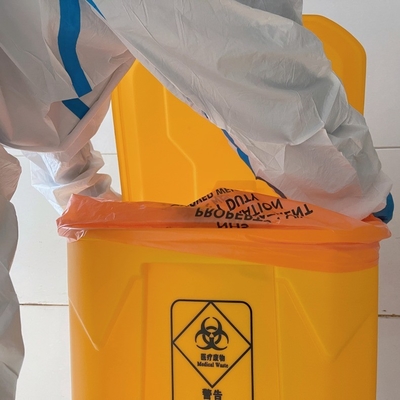 오프셋 인쇄 된 HDPE/LDPE/LLDPE 의료 폐기물 쓰레기통 라인러 가방