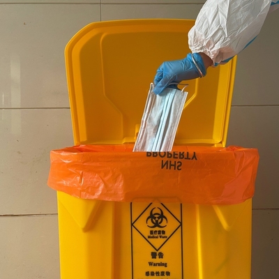 오프셋 인쇄 된 HDPE/LDPE/LLDPE 의료 폐기물 쓰레기통 라인러 가방