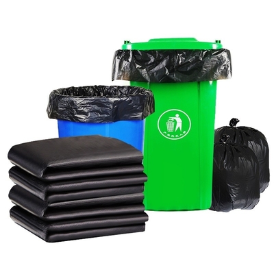 사용자 정의 크기 개별 접힌 HDPE 플라스틱 청소 계약자 포장 쓰레기 봉지