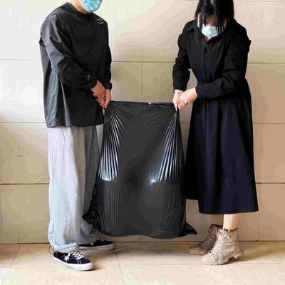 편리한 HDPE 검은 플라스틱 쓰레기 봉지 캔 라인어 및 친환경 폐기물 처리