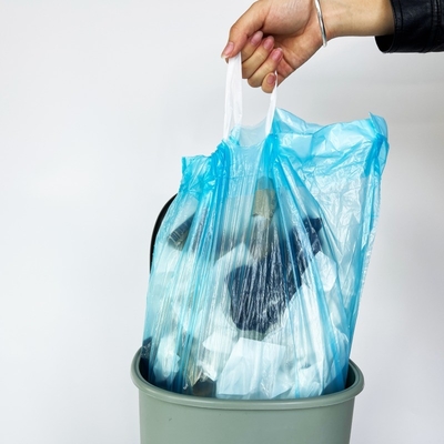 5-50 미크론 HDPE 플라스틱 드래그 테이프 드래그 스트링 먼지통 쓰레기 봉지 쓰레기 봉지 롤