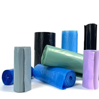 HDPE/LDPE/LLDPE 생분해성 파란색 쓰레기 봉지 롤 주문 직접 받아