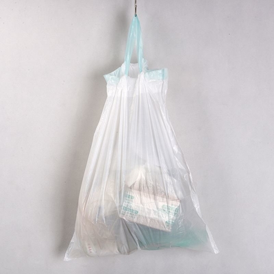 환경 친화적 인 HDPE 드래그 스트링 플라스틱 드래그 테이프와 함께 무거운 용량 쓰레기 봉지