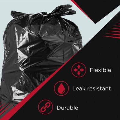 다른 가정용품 중용형 검은색 HDPE 플라스틱 쓰레기 봉지