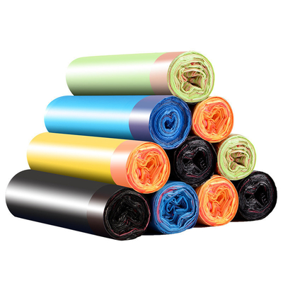 수직 HDPE 투명한 쓰레기 가방 향이 없는 LDPE 파란색 쓰레기 가방