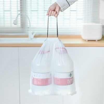 수직 HDPE 투명한 쓰레기 가방 향이 없는 LDPE 파란색 쓰레기 가방